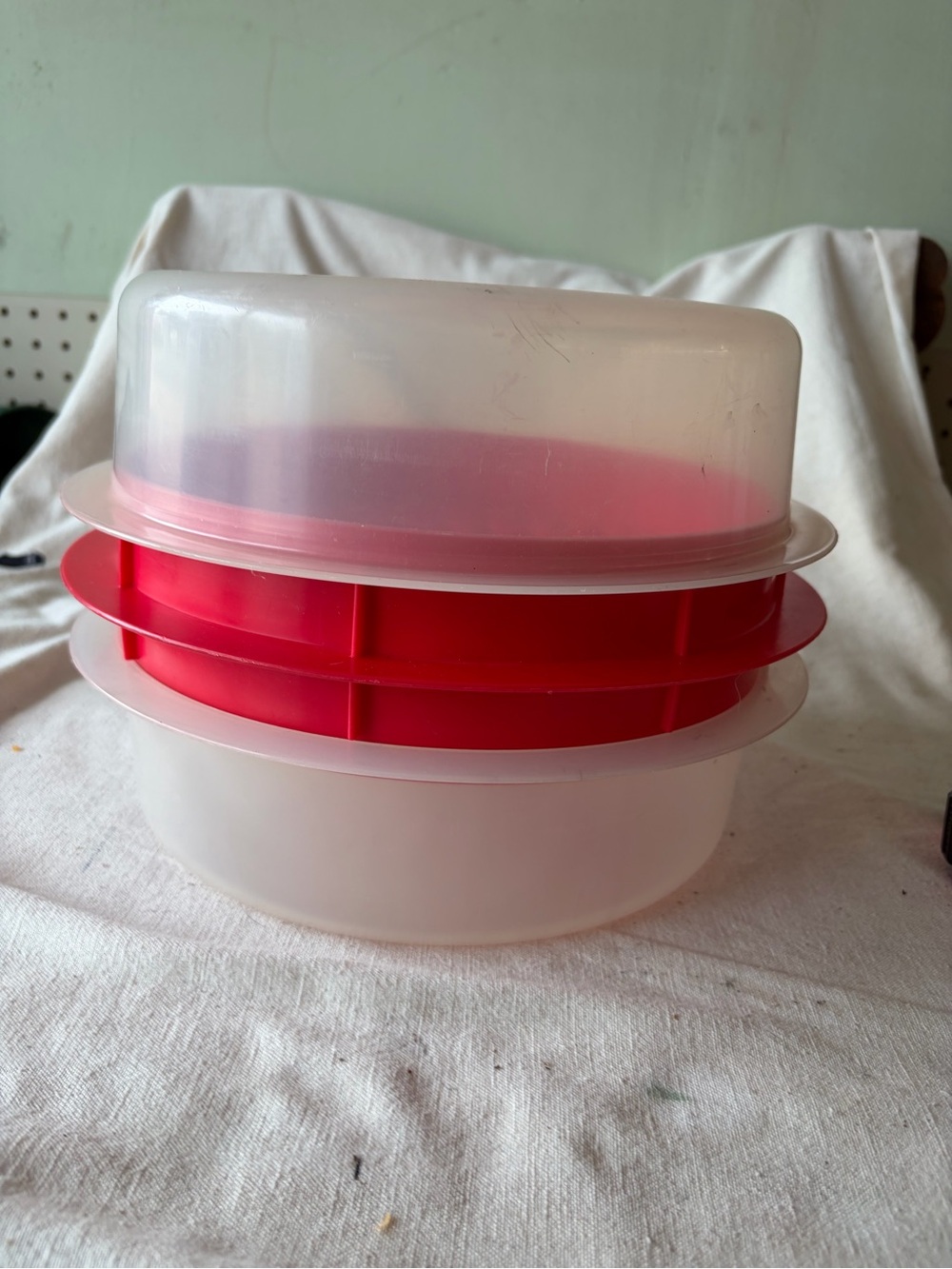 Posh Pink Frosted Plastic Food Container Lid